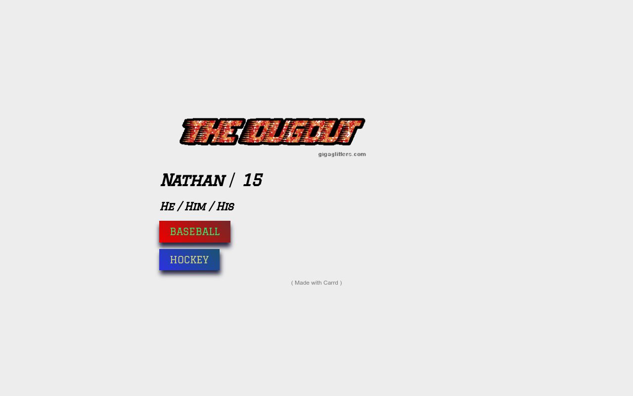 Carrd profile picture for @dugout